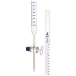 LabGlass Burettes Glass Key Single Bore Class A White Graduation