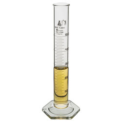 LabGlass Cylinder Hexagonal Base with Spout Class B