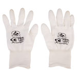 Antistat ESD PU Tip Nylon White Printed Gloves