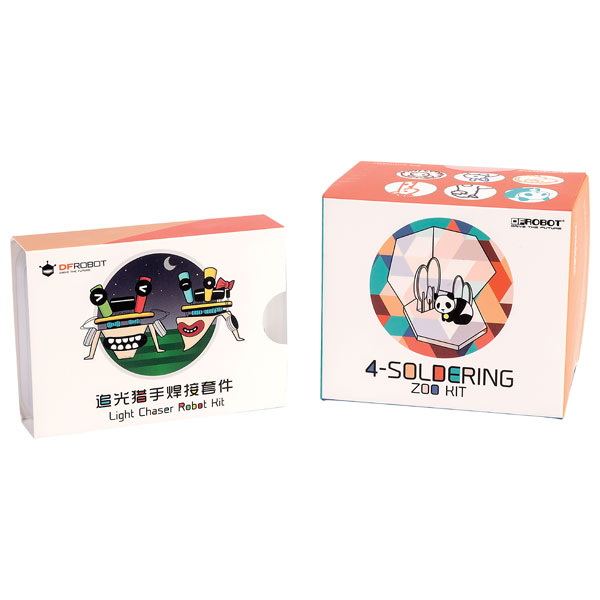 Dfrobot Toy0060 4-Soldering Light Chaser Beam Robot Kit
