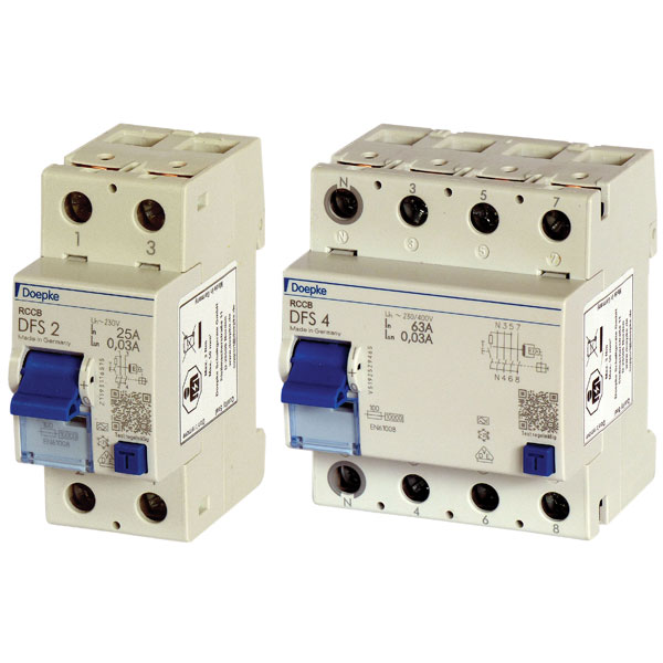  40-4/0.03DFS4-A 40Amps 4Pole RCCB 30Ma Type A Curve 4 Module