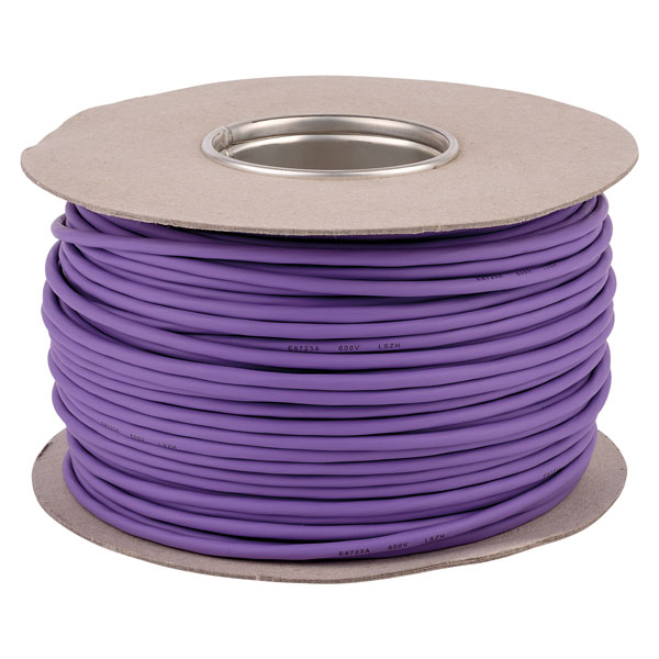 UniStrand 8723LSZH 600V 2pr 22AWG VIOLET UV Belden Equiv Cut Length