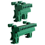 CamdenBoss Camblock Plus 5mm Terminal Blocks DIN Rail Mount Horiz. Male Flanged