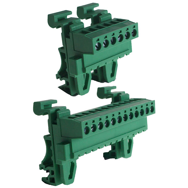 Camblock Plus CTBPD96HJ/10FL 5.08mm DIN Rail Horizontal Male Flanged T/Block 10p