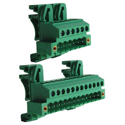 Camden Camblock Plus 5.08mm Terminal Blocks DIN Rail Mount Flanged Vert. Male