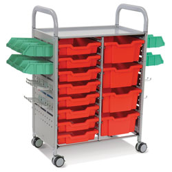 Callero Plus STEAM Activity Double Trolleys with Gratnells Trays