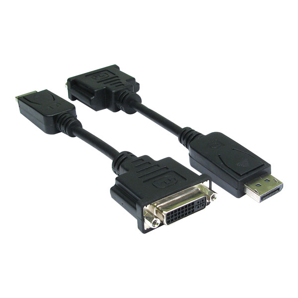 TruConnect 161732 15cm Display Port, M HDMI F, Black Adaptor