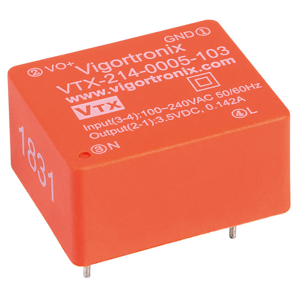  VTX-214-0005-107 0.5W SMPS AC-DC CONVERTER 7.5V