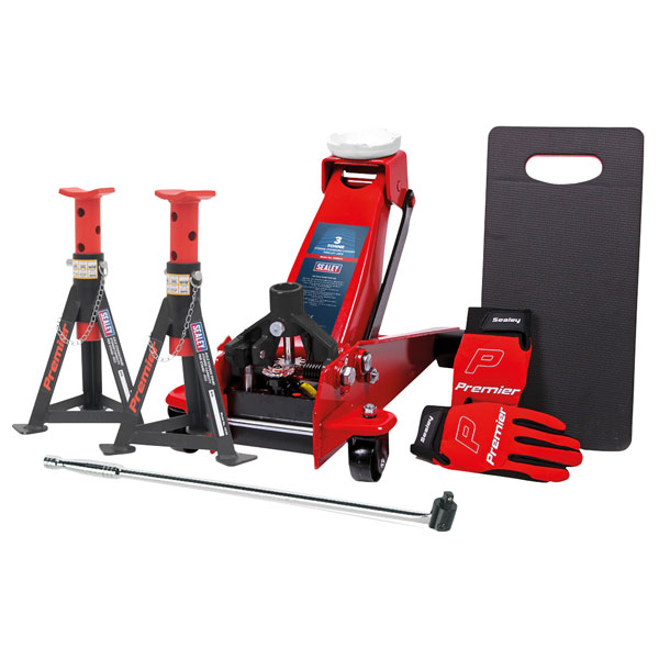 Sealey 3290CXCOMBO Trolley Jack 3tonne Combo