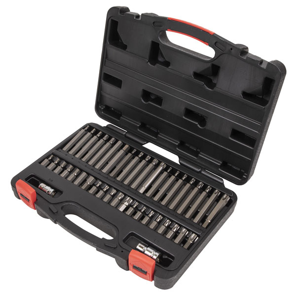  AK21942P TRX-Star*/Hex/Spline Bit Set 42pc 3/8" & 1/2"Sq Drive