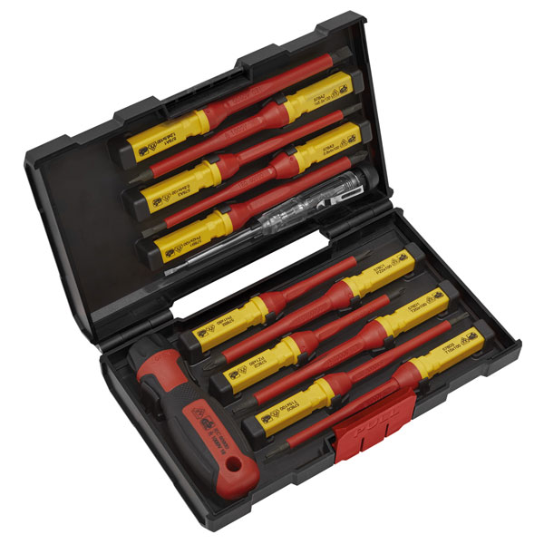 Click to view product details and reviews for Sealey Ak6128 Screwdriver Set 13pc Interchangeable Vde Approved.