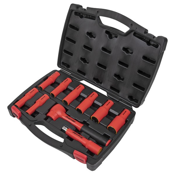 Sealey AK7943 Insulated Socket Set 10pc 1/2"Sq Drive 6pt WallDrive...