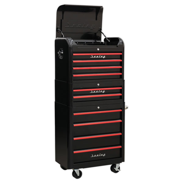 Sealey AP28COMBO2BR Retro Style Topchest, Mid-Box & Rollcab Combin...