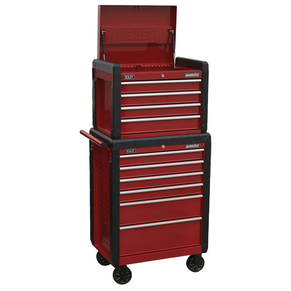 Sealey AP3410STACK Topchest 4 Drawer & Rollcab 6 Drawer Combination