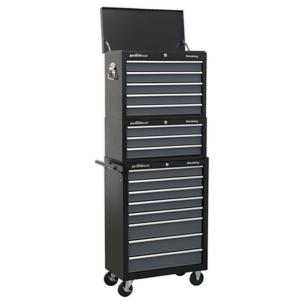 Sealey AP35STACK Tool Chest Combination 16 Drawer + Ball Bearing S...