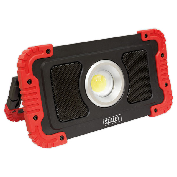  LED100WS Rechargeable Wireless Speaker Work Light 20W COB LED +Power Bank