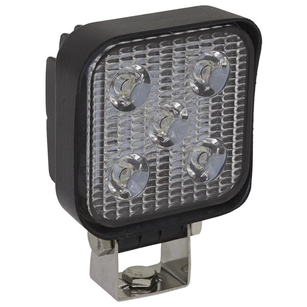 Sealey LED2S Mini Square Work Light with Mounting Bracket 15W LED