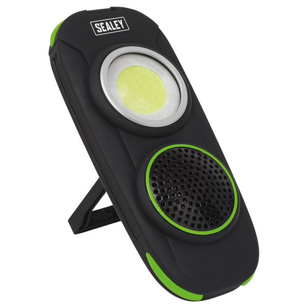 Sealey LED50WSDB Rechargeable Torch + Wireless Speaker 10W COB LED...