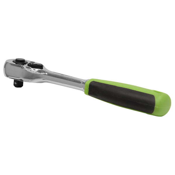 Siegen S01201 Ratchet Wrench 3/8"Sq Drive Pear-Head Flip Reverse