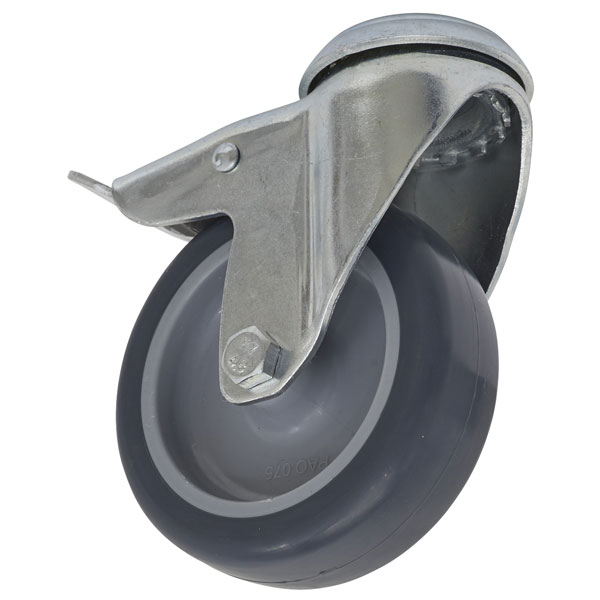 Sealey SCW275SBL Castor Wheel Bolt Hole Swivel with Total Lock Ø75mm