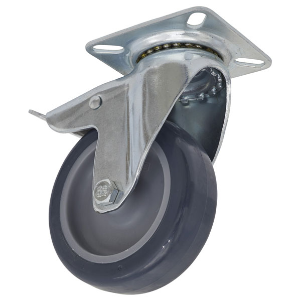 Sealey SCW275SPL Castor Wheel Swivel Plate with Total Lock Ø75mm