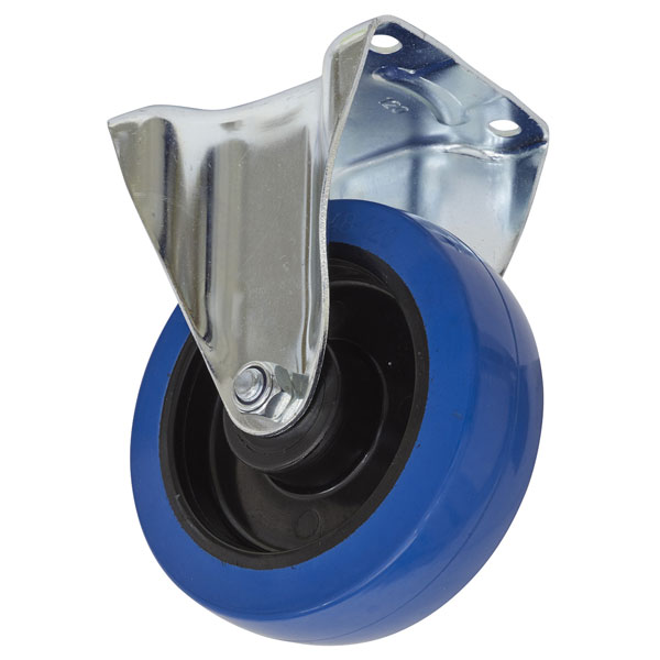 Sealey SCW3160FP Castor Wheel Fixed Plate Ø160mm