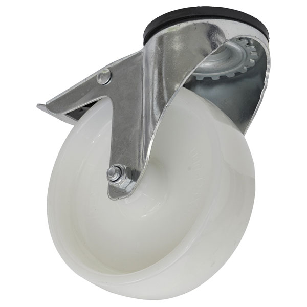 Sealey SCW4125SBL Castor Wheel Bolt Hole Swivel with Total Lock Ø125mm