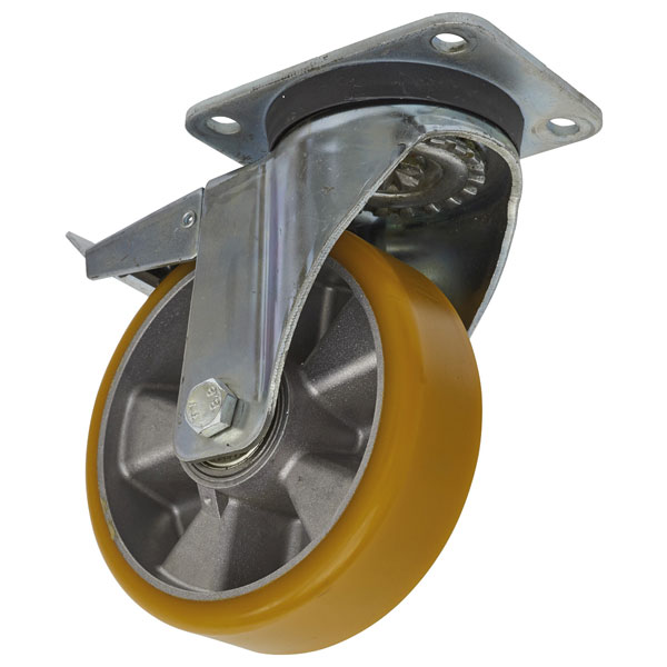 Sealey SCW5160SPL Castor Wheel Swivel Plate with Total Lock Ø160mm