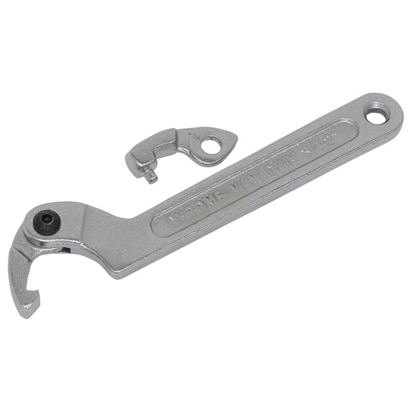 Sealey SMC2S Adjustable C Spanner - Hook & Pin Wrench Set 3pc 19-51mm