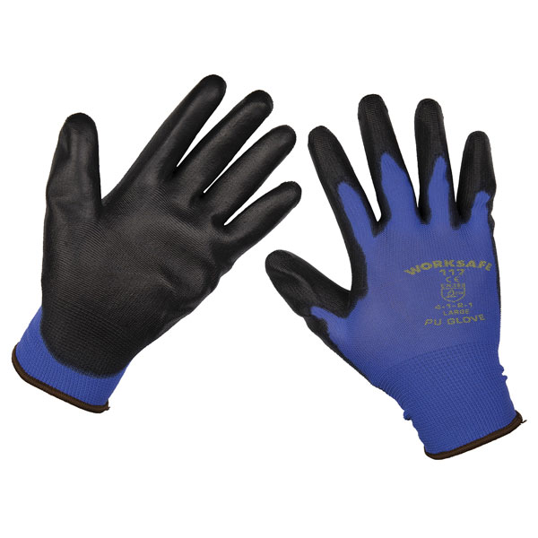 Worksafe TSP125XL/6 Flexi Grip Nitrile Palm Gloves (X-Large) - Pac...
