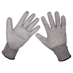 Worksafe 9139 Series Anti Cut PU Gloves Cut Level C Range