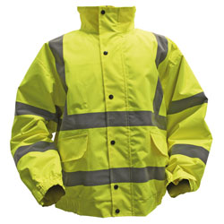 Sealey 802M Hi-Vis Yellow Jacket + Quilted Lining & Elasticated Waist - Medium