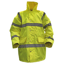 Worksafe 806M Hi-Vis Yellow Motorway Jacket with Quilted Lining - Medium