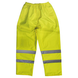 Worksafe 807 Series Hi-Vis Yellow Waterproof Trousers Range