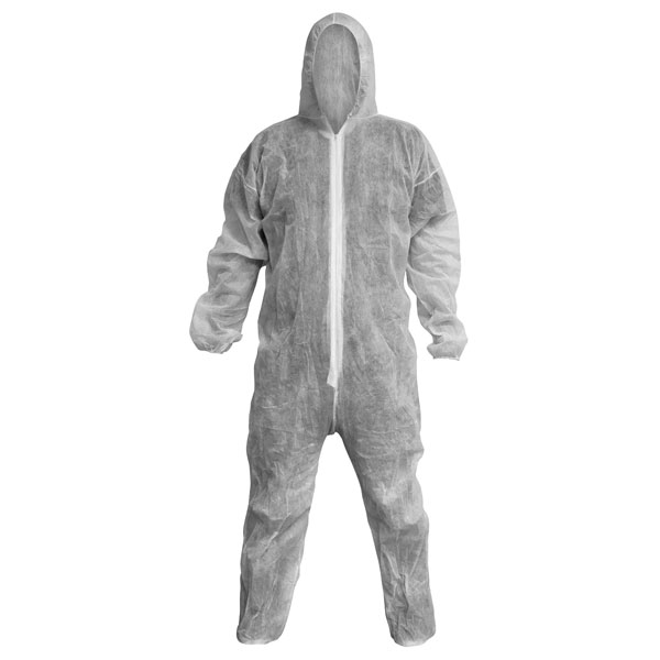  9601L Disposable Coverall White - Large