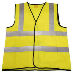 Worksafe 9804 Series Hi-Vis Waistcoat (Site and Road Use) Yellow Range