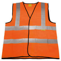 Worksafe 9812 Series Hi-Vis Orange Waistcoat (Site and Road Use) Range