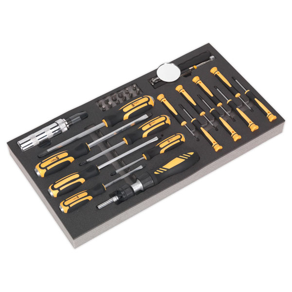 Siegen S01128 Tool Tray with Screwdriver Set 36pc