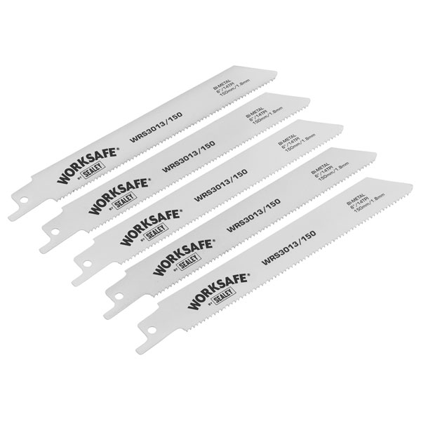  WRS3013/150 Reciprocating Saw Blade 150mm 14tpi - Pack of 5