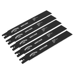 Worksafe WPS100 Series Pipe Saw Blade Pack of 5 Range