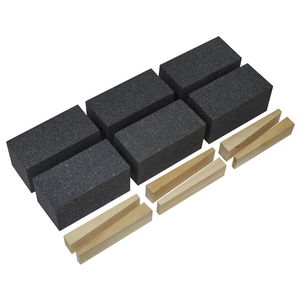 Worksafe FGB120 Floor Grinding Block 50 x 50 x 100mm 120Grit - Pac...