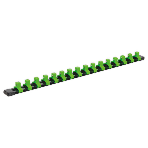 Sealey AK27053HV Socket Retaining Rail with 16 Clips 3/8"Sq Drive ...