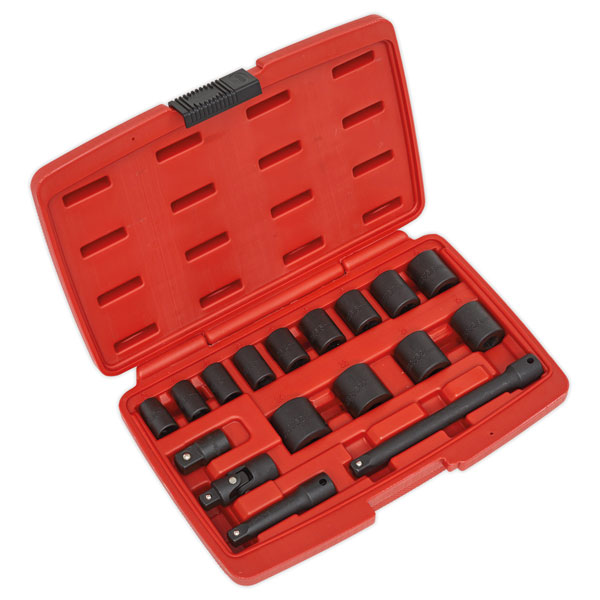 Sealey AK68217 Impact Socket Set 17pc 3/8"Sq Drive Metric