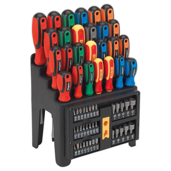 Siegen S01152 Screwdriver, Bit & Nut Driver Set 61pc