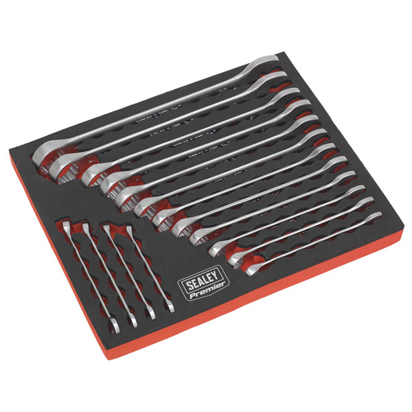 Sealey AK63255 Combination Spanner Set 16pc Metric