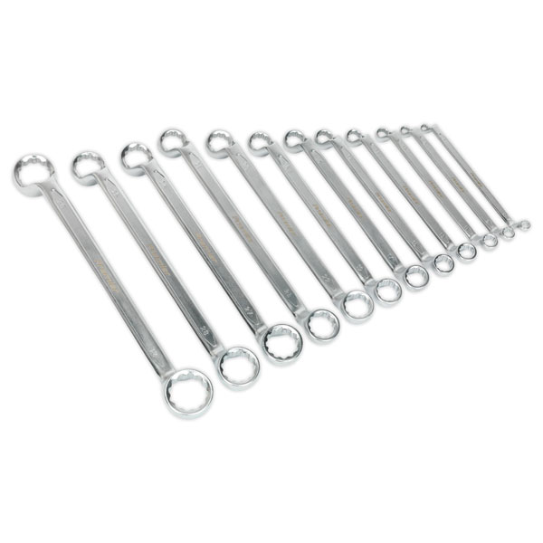 Click to view product details and reviews for Sealey Ak6328 Offset Double End Ring Spanner Set 12pc Metric.