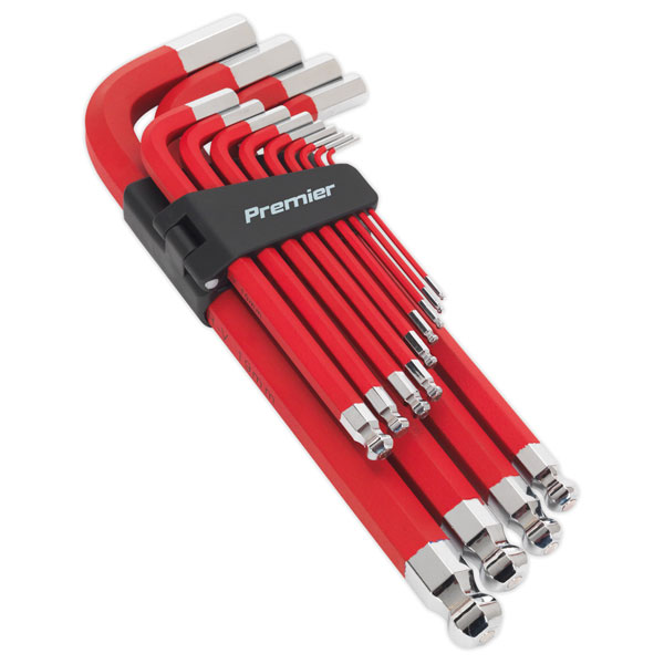 Sealey AK7187 Jumbo Ball-End Hex Key Set 13pc Anti-Slip - Metric