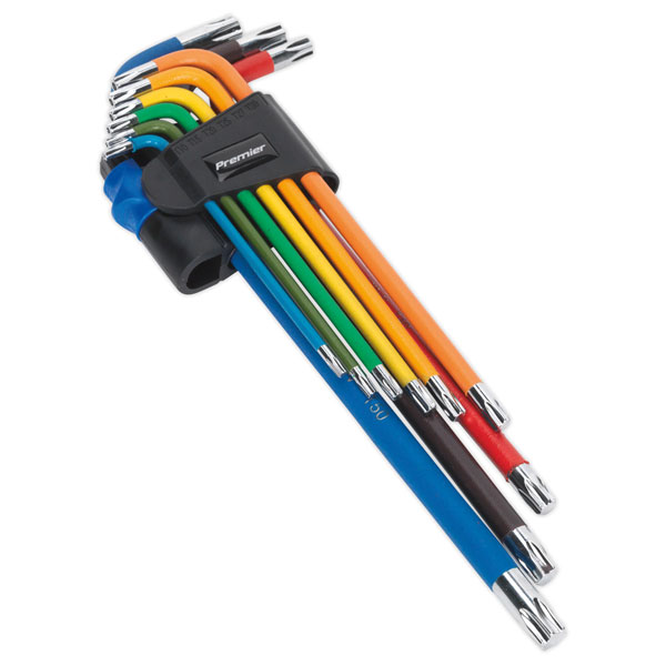 Click to view product details and reviews for Sealey Ak7194 Trx Star Key Set 9pc Colour Coded Extra Long.