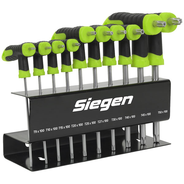 Siegen S01151 TRX-Star* Key Set 10pc T-Handle