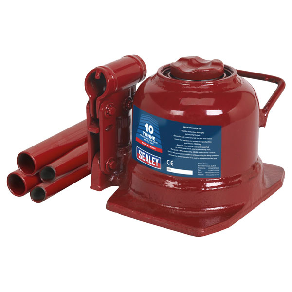 Sealey BJ10LE Bottle Jack 10tonne Low Entry Telescopic